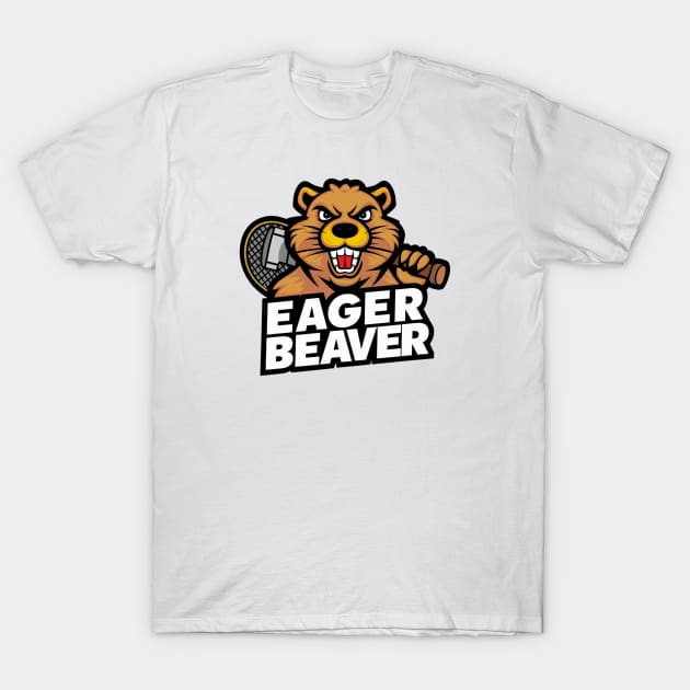 Angry Eager Beaver T-Shirt by Perspektiva